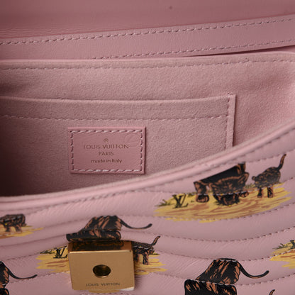 Louis Vuitton Calfskin Leopard Print New Wave Chain PM Light Pink 9 of 10