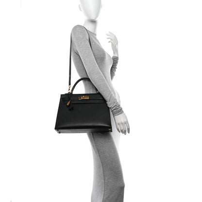Hermes Epsom Kelly Sellier 32 Black 3 of 11