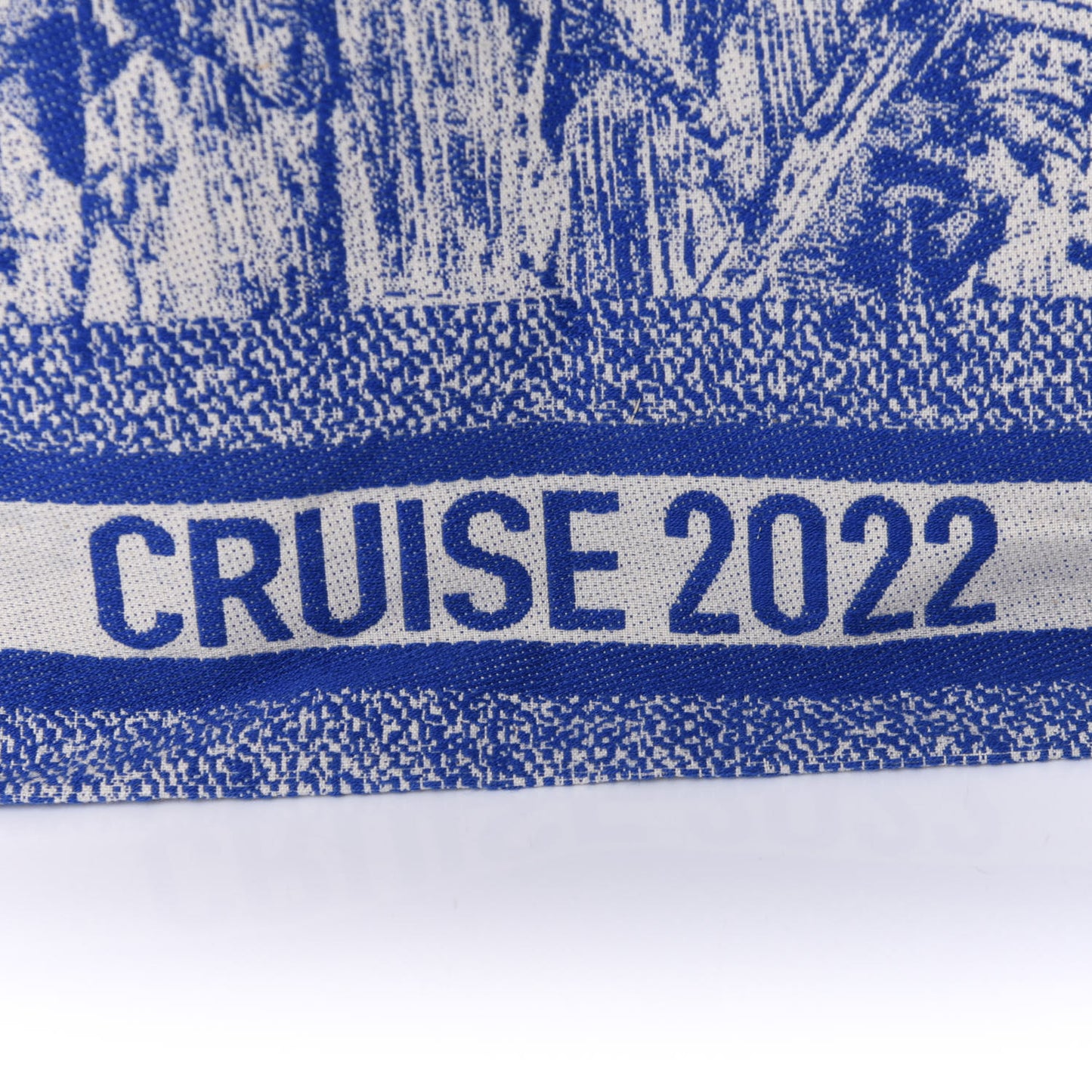 Canvas Print Cruise Tote Ivory Blue