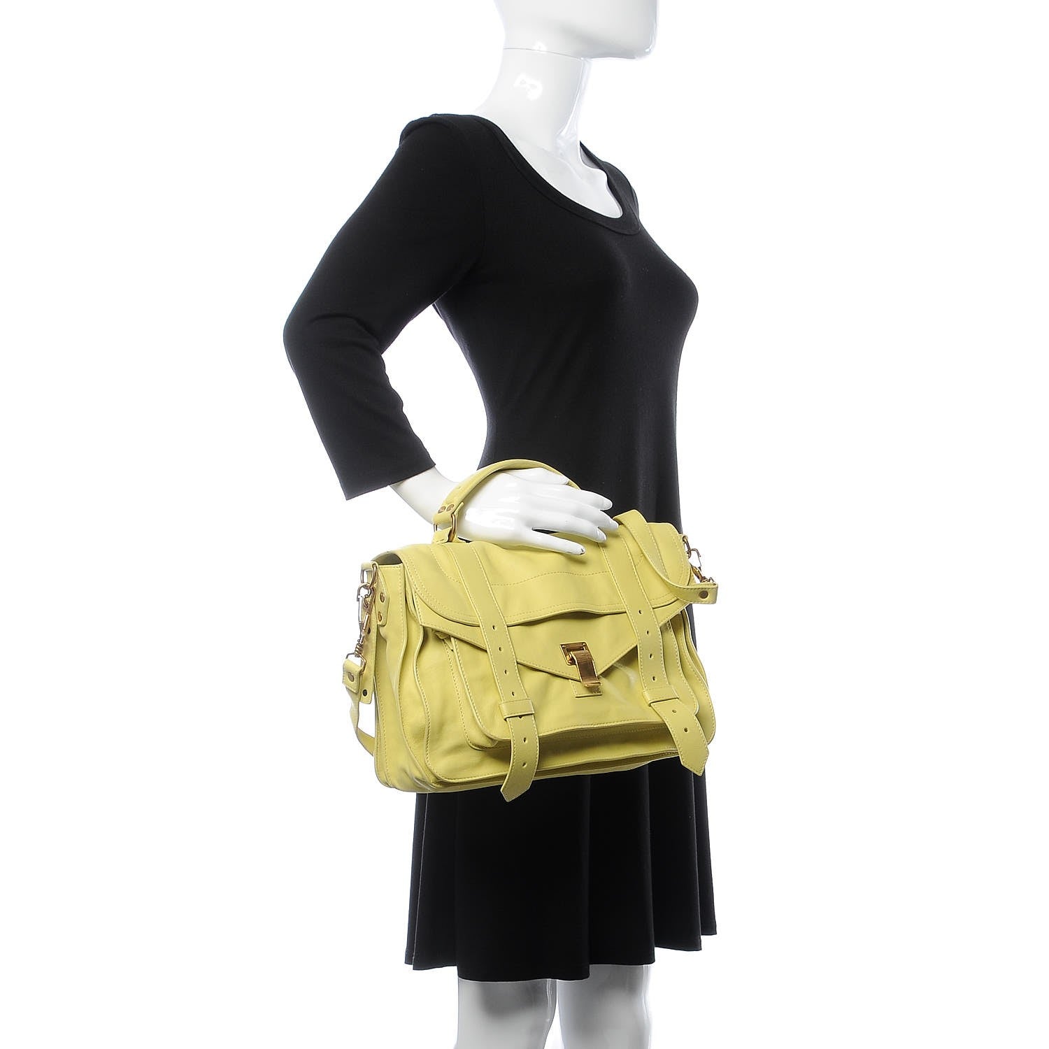Proenza Schouler Lambskin Medium PS1 Satchel Sunshine 2 of 11