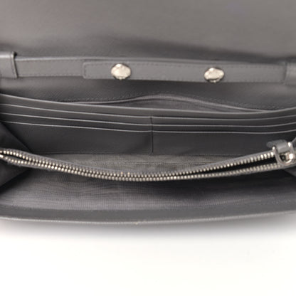Prada Saffiano Metal Oro Chain Wallet Marmo 5 of 13