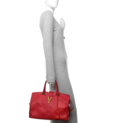 Saint Laurent Calfskin Medium Classic Y Cabas Fuchsia 2 of 14