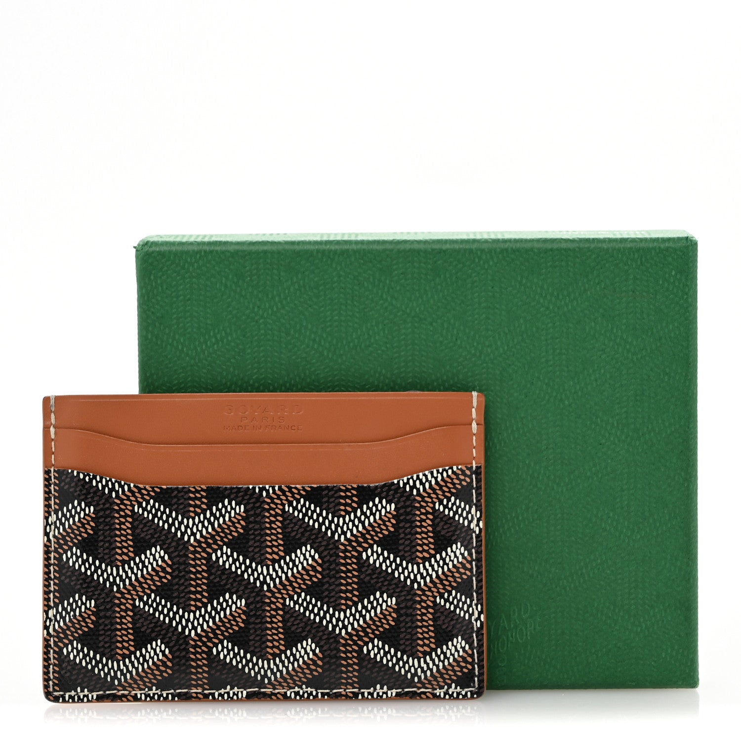 Goyard Goyardine Saint Sulpice Card Holder Black Gold 8 of 8
