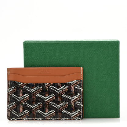 Goyard Goyardine Saint Sulpice Card Holder Black Gold 8 of 8