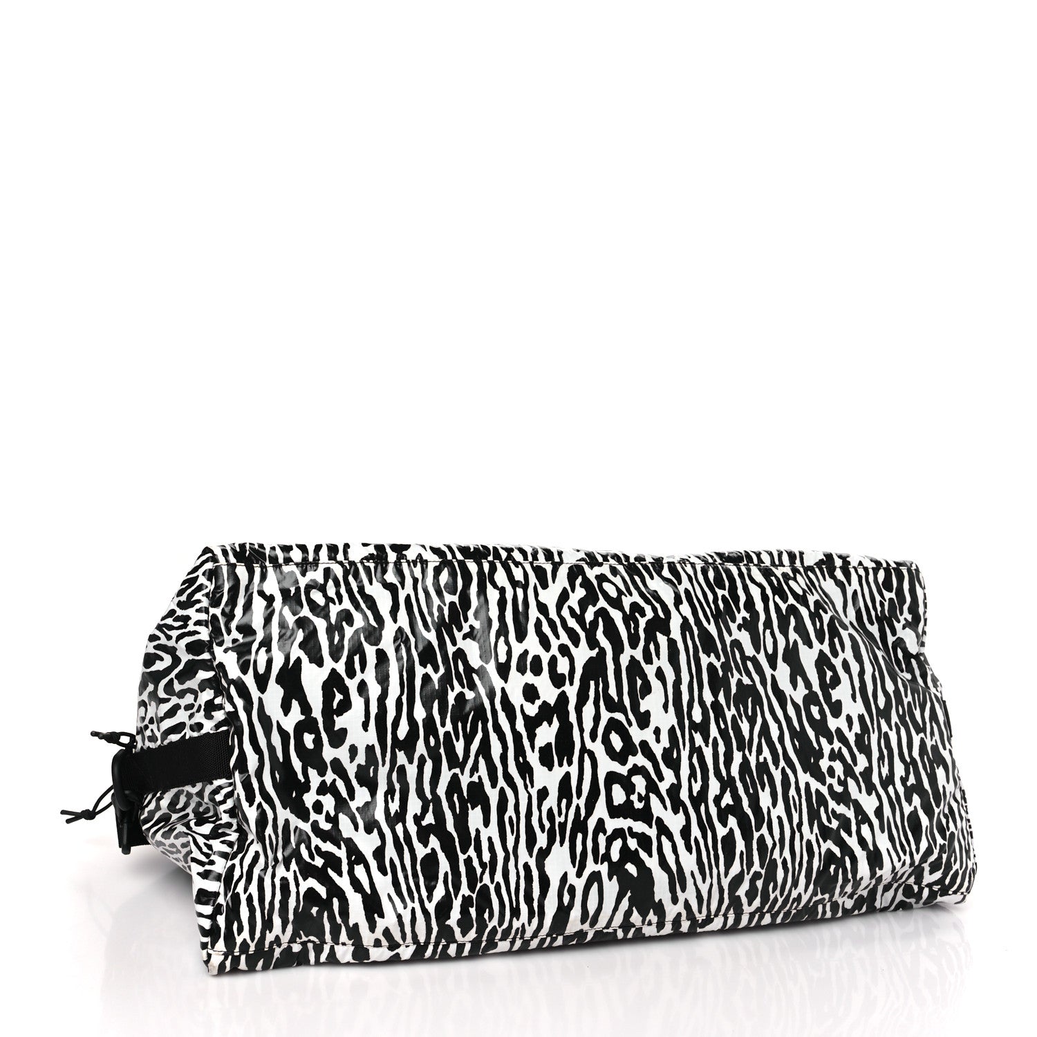 Saint Laurent Nylon Nuxx Leopard Ripstop Duffle Black White 4 of 9