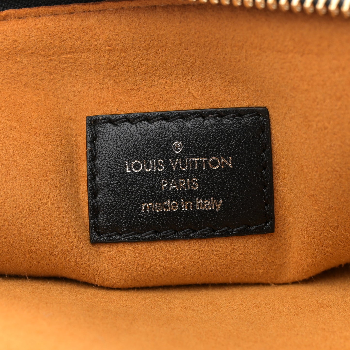 Lambskin Embossed Monogram Coussin MM Black