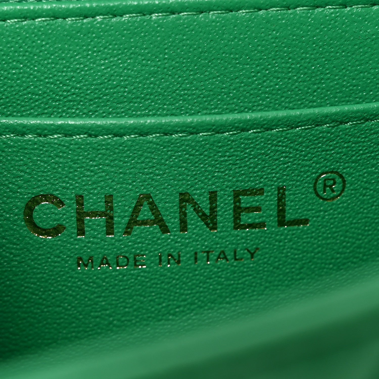 Chanel Lambskin Quilted Mini Square Flap Green 7 of 11