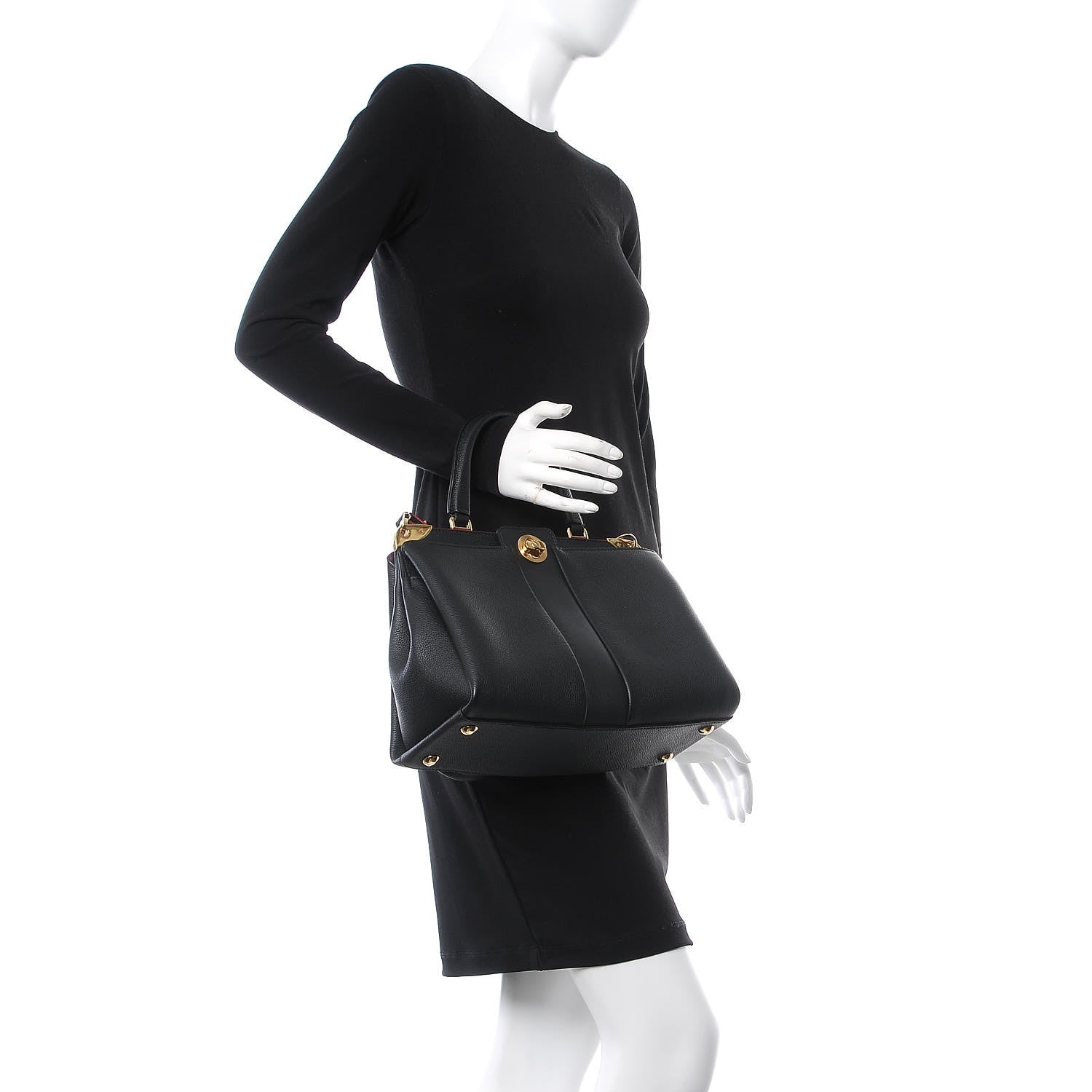Louis Vuitton Veau Nuage Calfskin Astrid Black 3 of 12