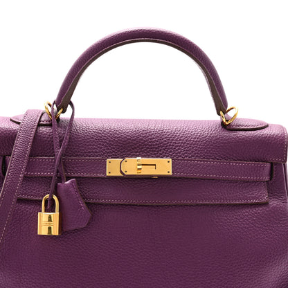Hermes Togo Kelly Retourne 32 Anemone 8 of 13