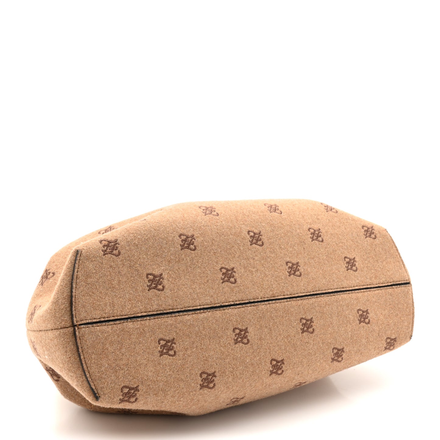 Flannel Karligraphy Embroidered Medium Fendi First Camel