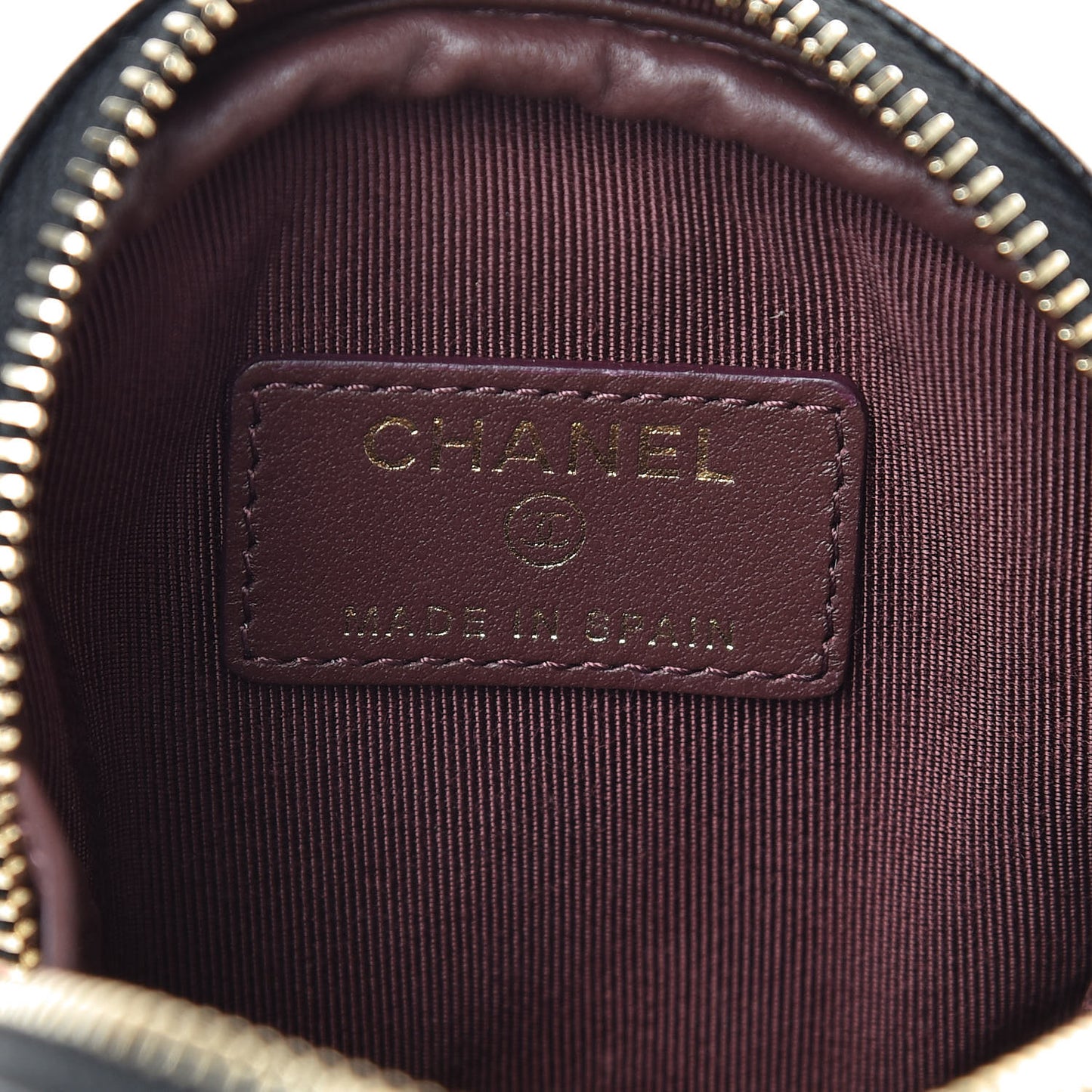 Caviar Quilted Zip Around Classic Coin Purse Black