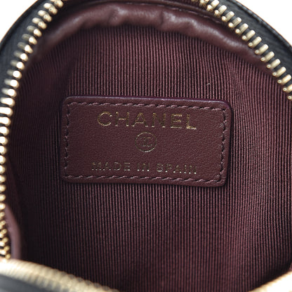 Chanel Caviar Quilted Zip Around Classic Coin Purse Black 6 of 8