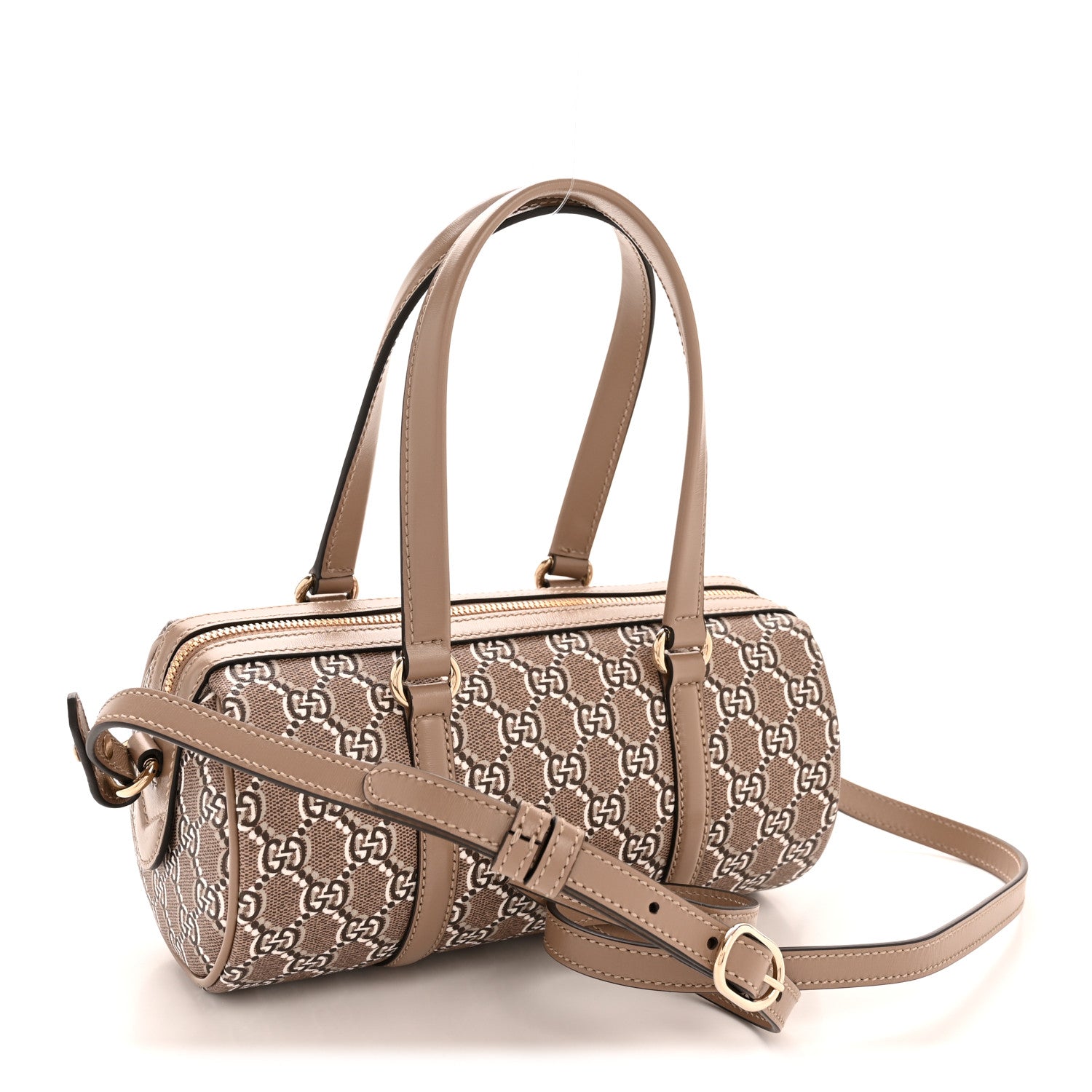 Gucci GG Shadow Monogram Shoulder Bag Beige 3 of 10