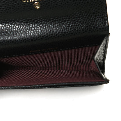 Chanel Caviar Quilted Flap Card Holder Black 5 of 10