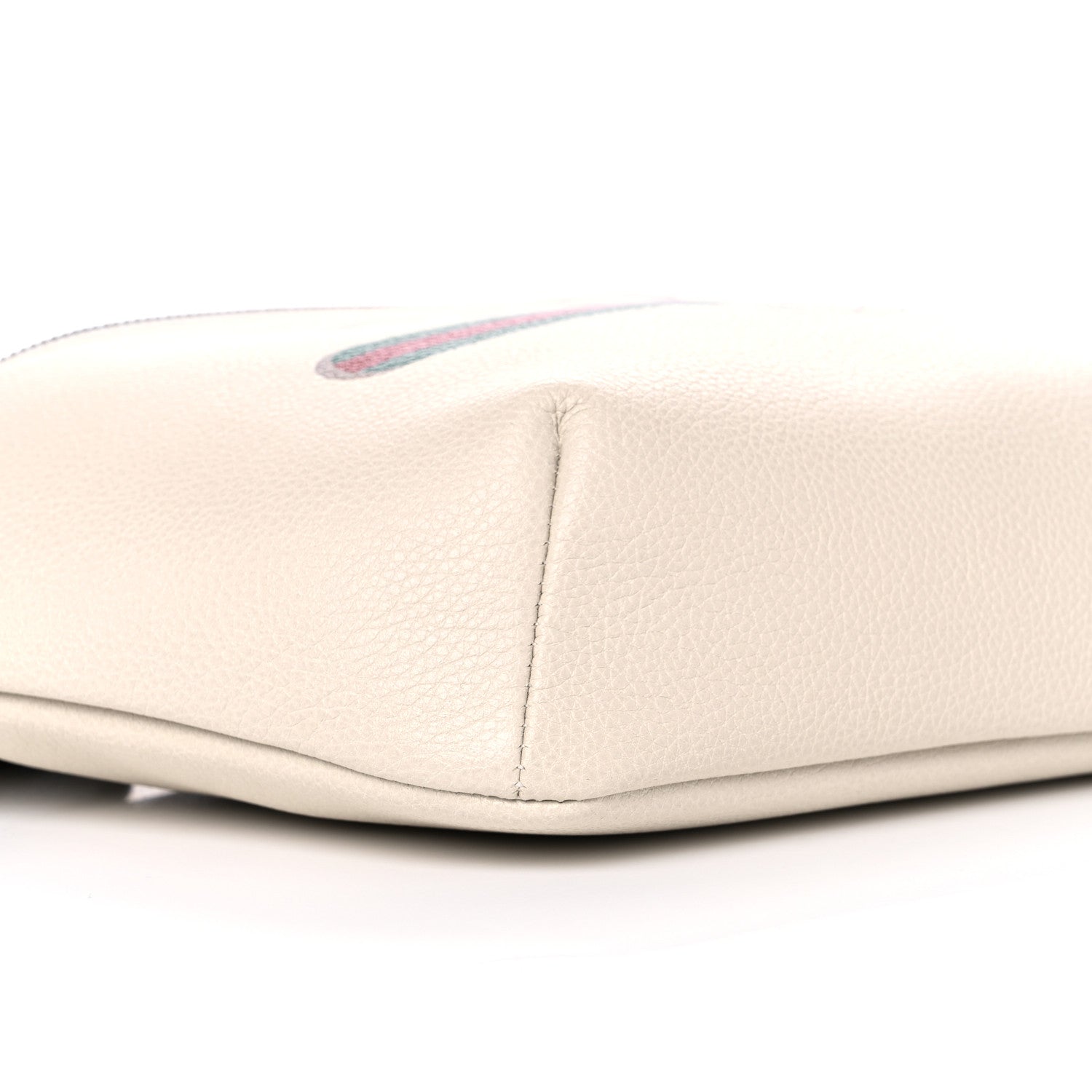 Gucci Grained Calfskin Logo Belt Bag White 8 of 9