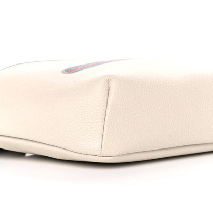 Gucci Grained Calfskin Logo Belt Bag White 8 of 9