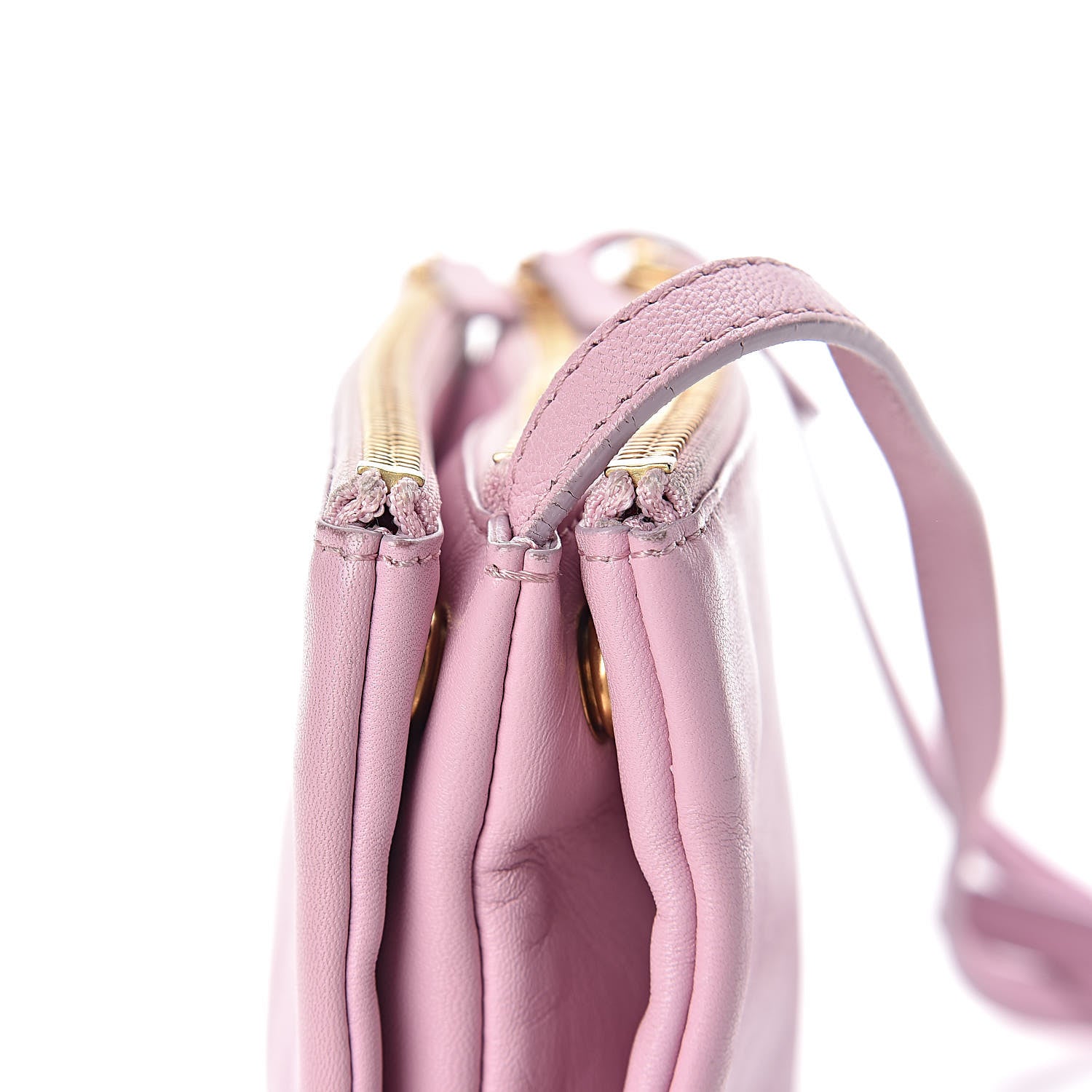 Celine Lambskin Small Trio Crossbody Bag Antique Rose 11 of 19