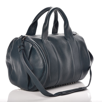 Alexander Wang Lambskin Rocco Duffel Dark Argon Pale Gold Hardware 4 of 9