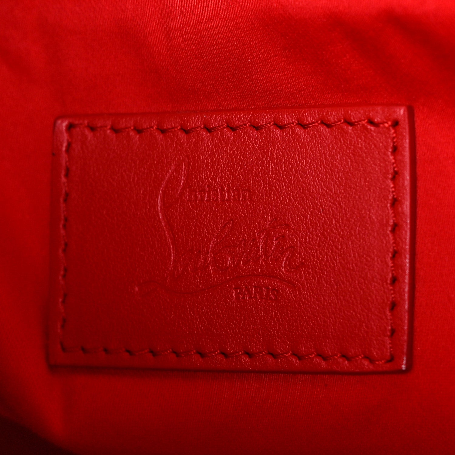 Christian Louboutin Calfskin Nylon Backparis Spiked Backpack Marine 6 of 8