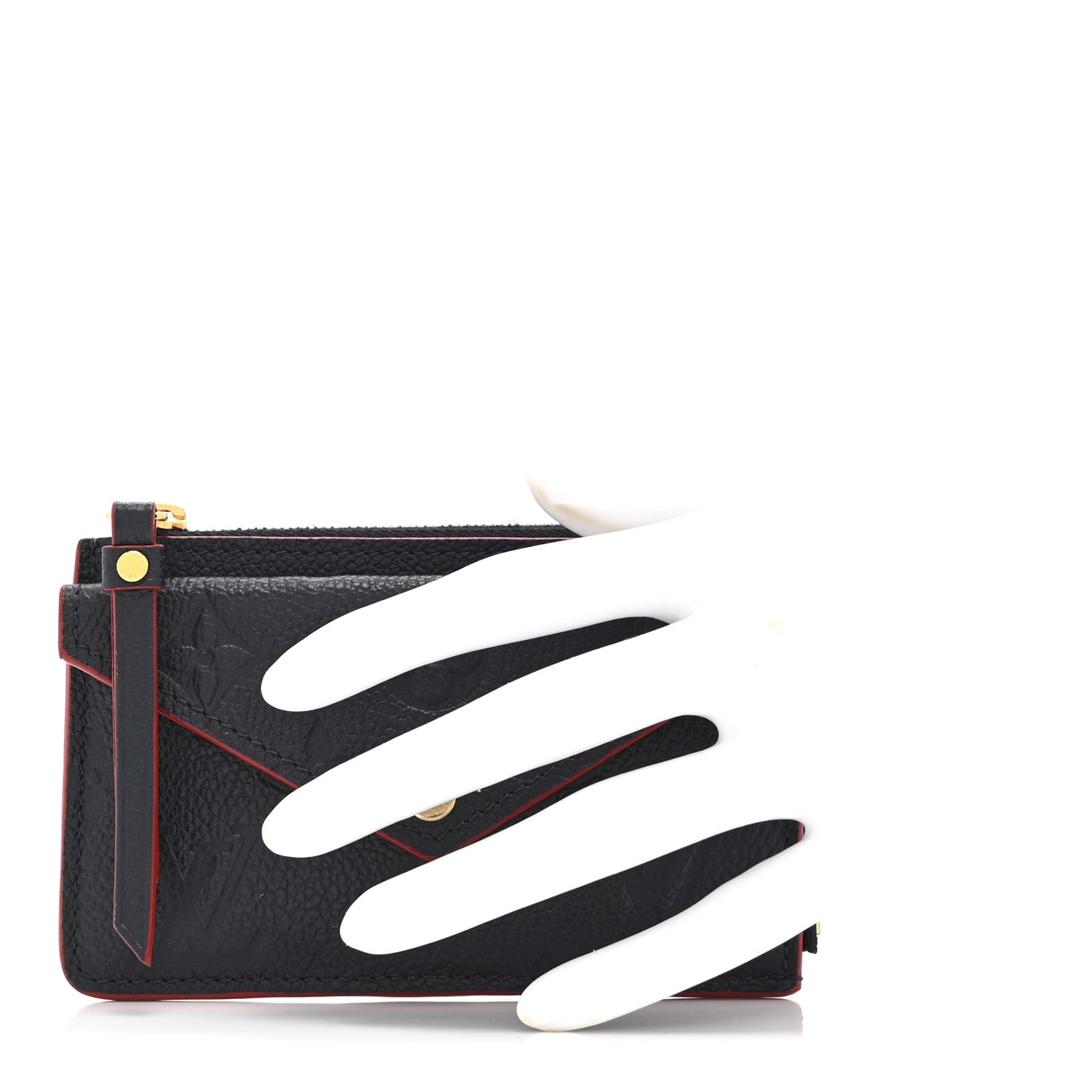 Empreinte Recto Verso Card Holder Marine Rouge
