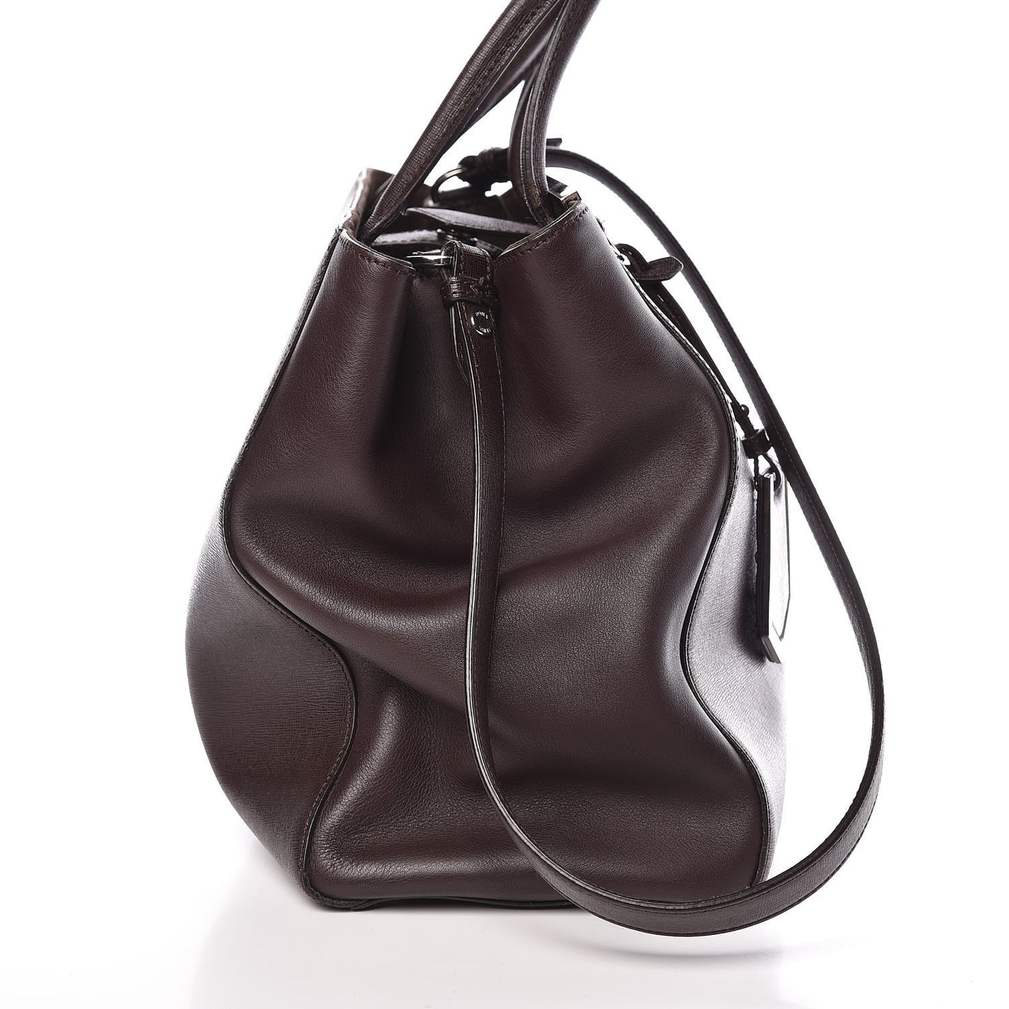 Vitello Elite Regular 2Jours Tote Caffe Noir