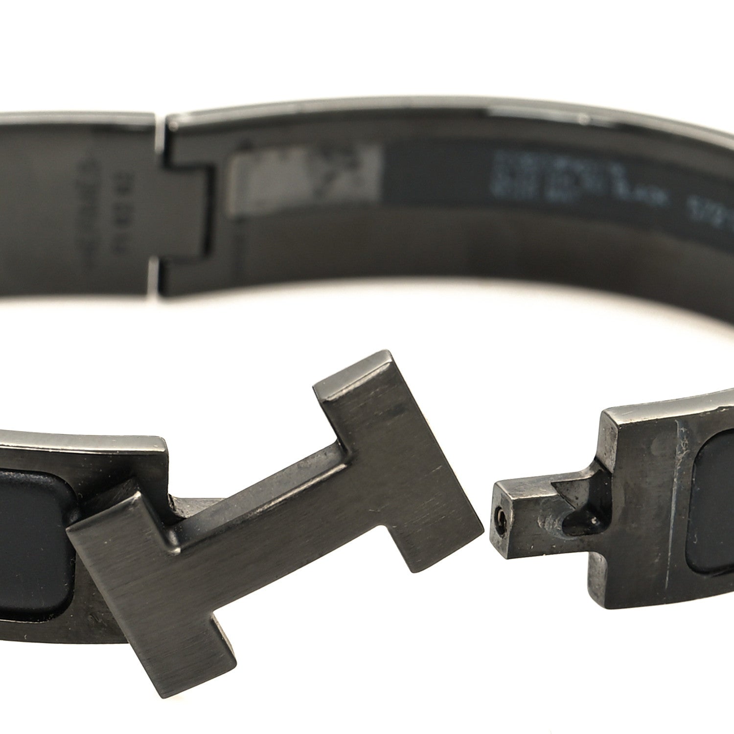 Hermes Matte Enamel Narrow Clic Clac HH Bracelet T5 So Black 4 of 6