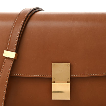 Celine Smooth Calfskin Medium Classic Box Flap Bag Camel 9 of 16