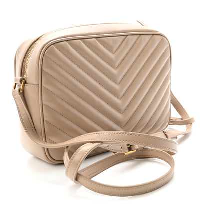 Saint Laurent Calfskin Matelasse Monogram Lou Camera Bag Dark Beige 3 of 10