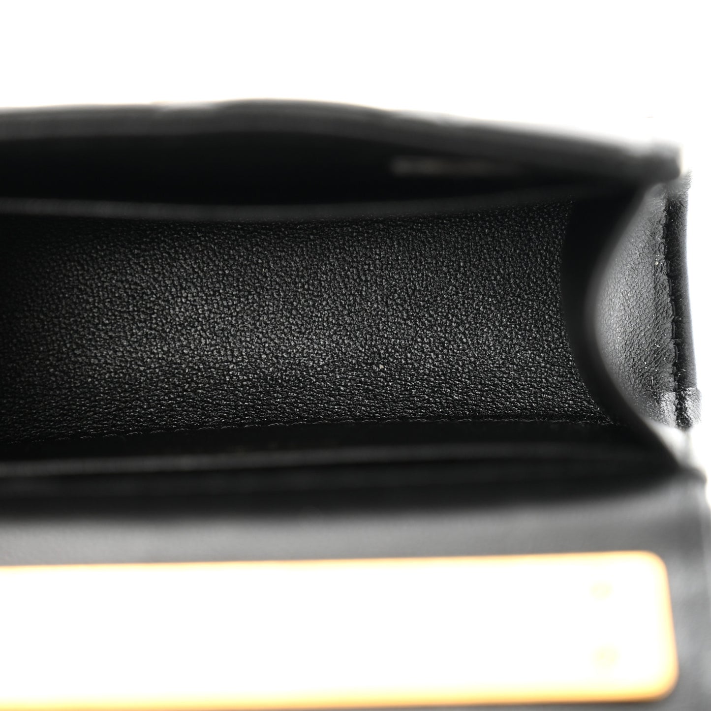 Lambskin Enamel Quilted Mini Top Handle Flap Black