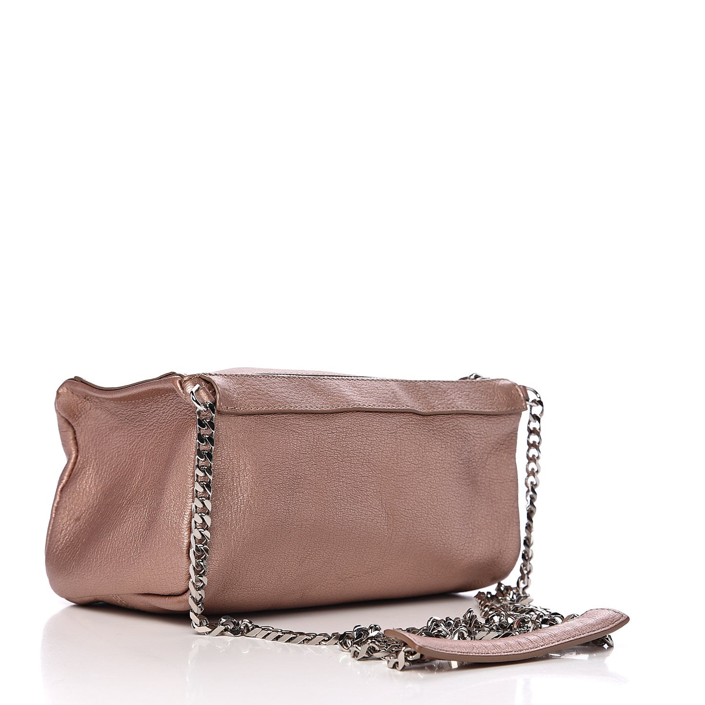 Metallic Sugar Goatskin Mini Chain Pandora Light Pink