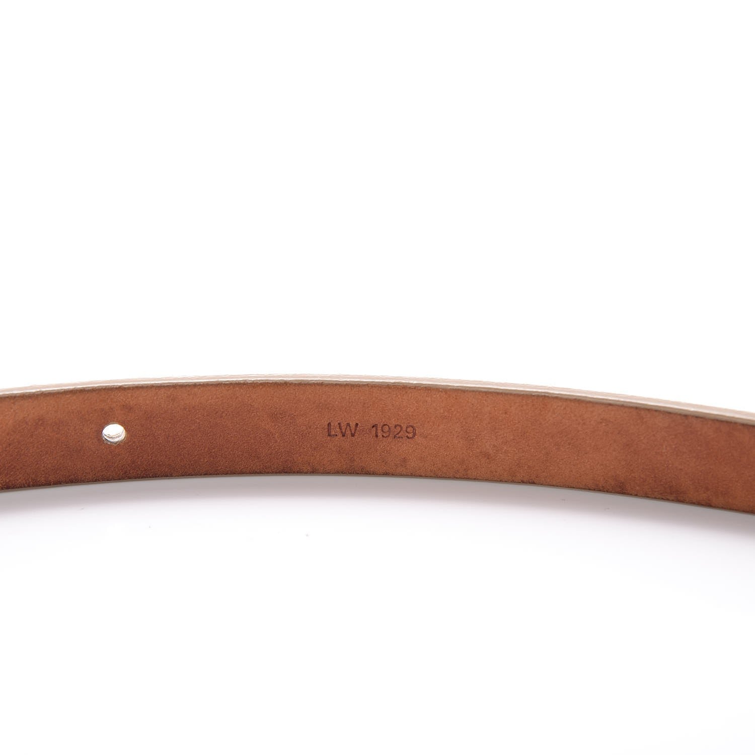 Louis Vuitton Ceinture Belt Gold Buckle 95 Nude 5 of 7
