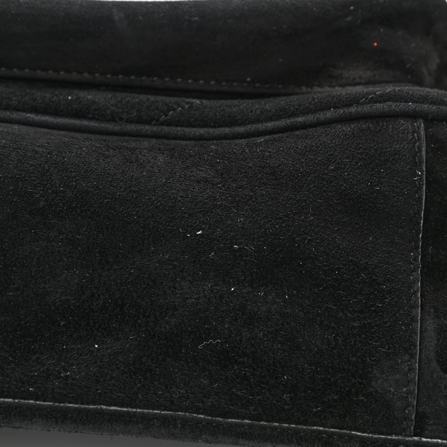 Saint Laurent Suede Monogram Medium Niki Chain Satchel Black 12 of 13