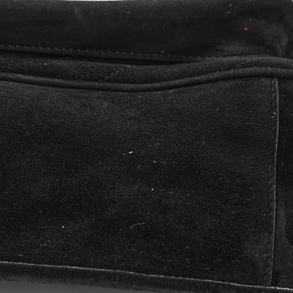 Saint Laurent Suede Monogram Medium Niki Chain Satchel Black 12 of 13