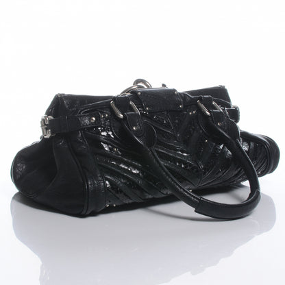 Chloe Python Chevron Paddington Black 3 of 9