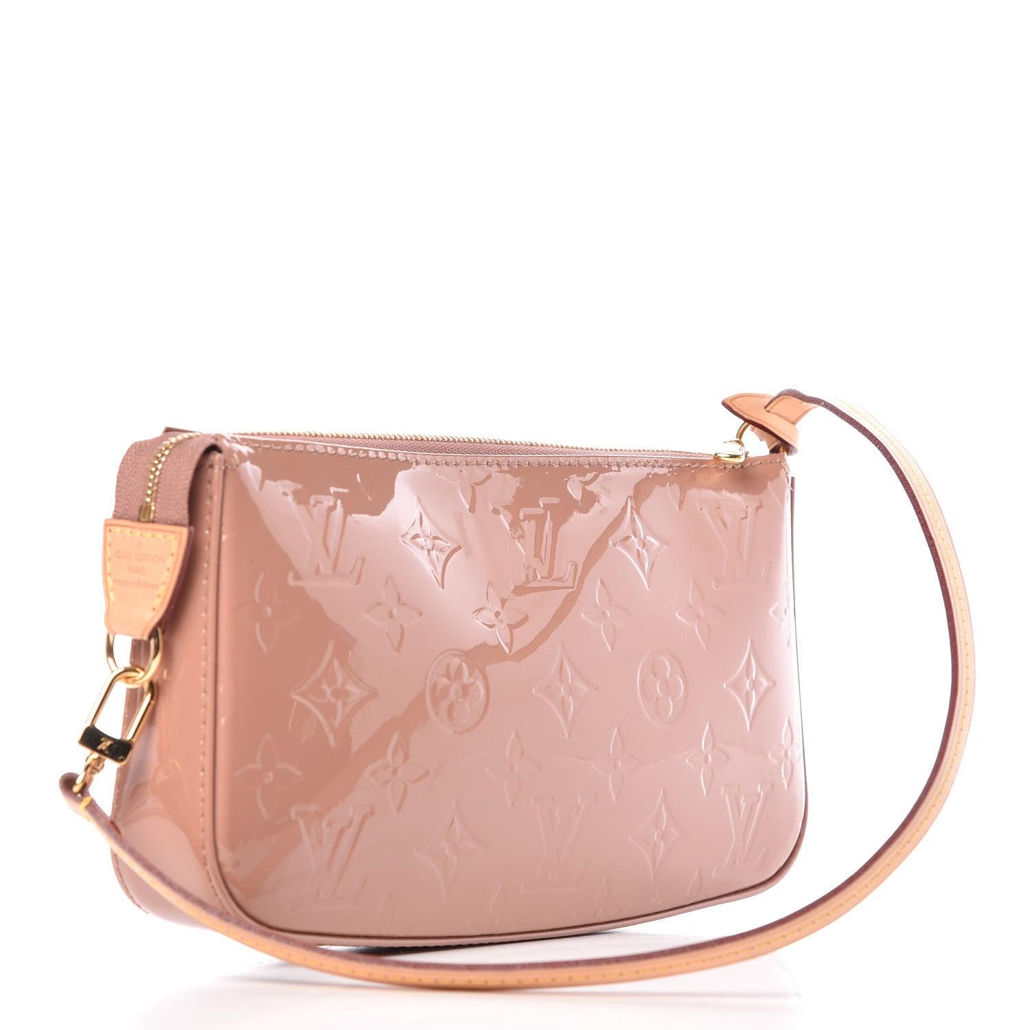 Louis Vuitton Vernis Pochette Accessories NM Rose Velours 3 of 9