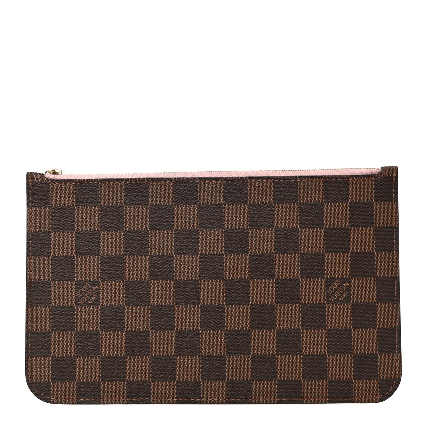 Damier Ebene Neverfull MM GM Pochette Rose Ballerine