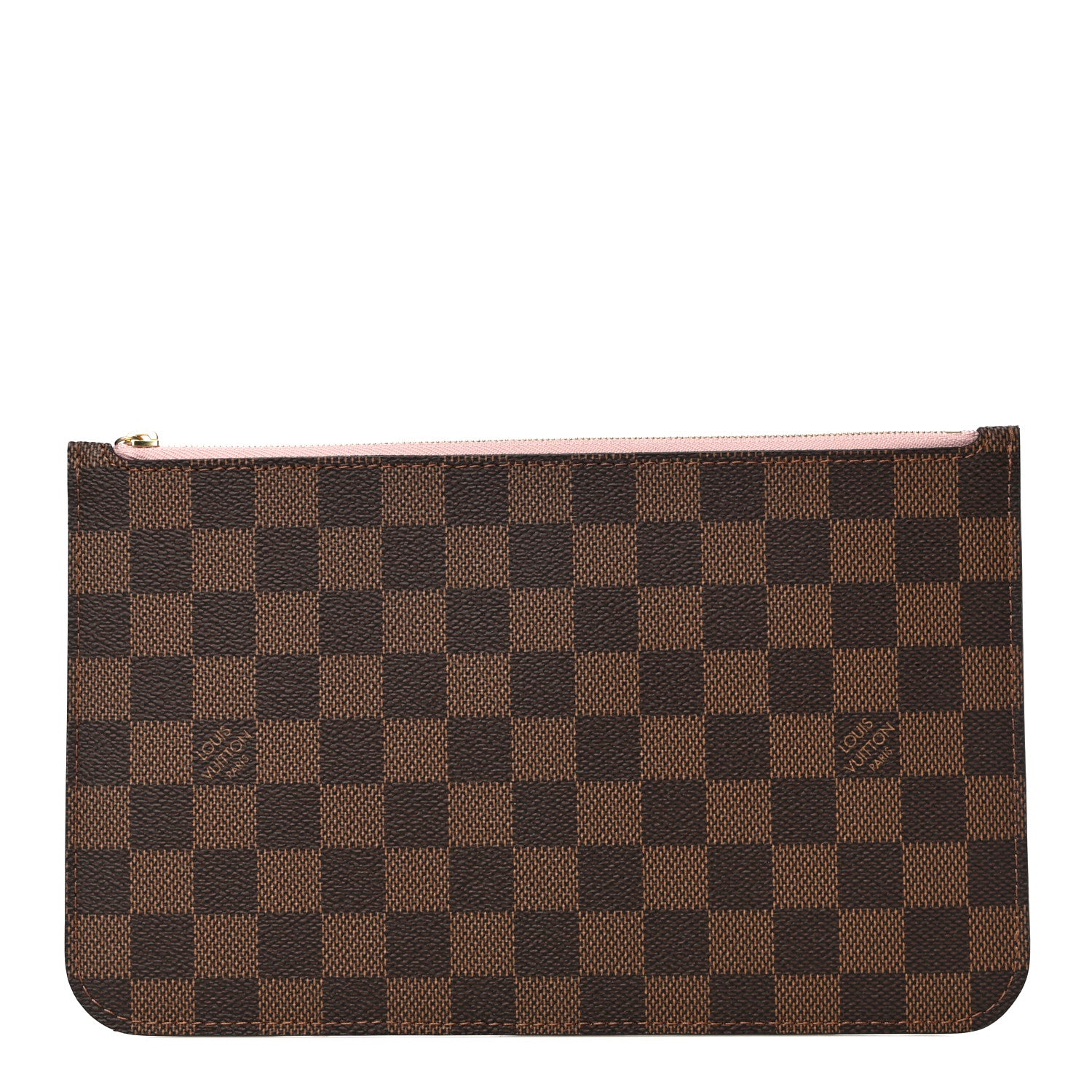 Louis Vuitton Damier Ebene Neverfull MM GM Pochette Rose Ballerine 1 of 10