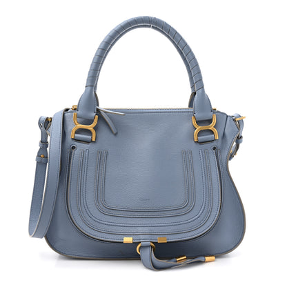 Chloe Calfskin Medium Marcie Satchel Shady Cobalt 1 of 12
