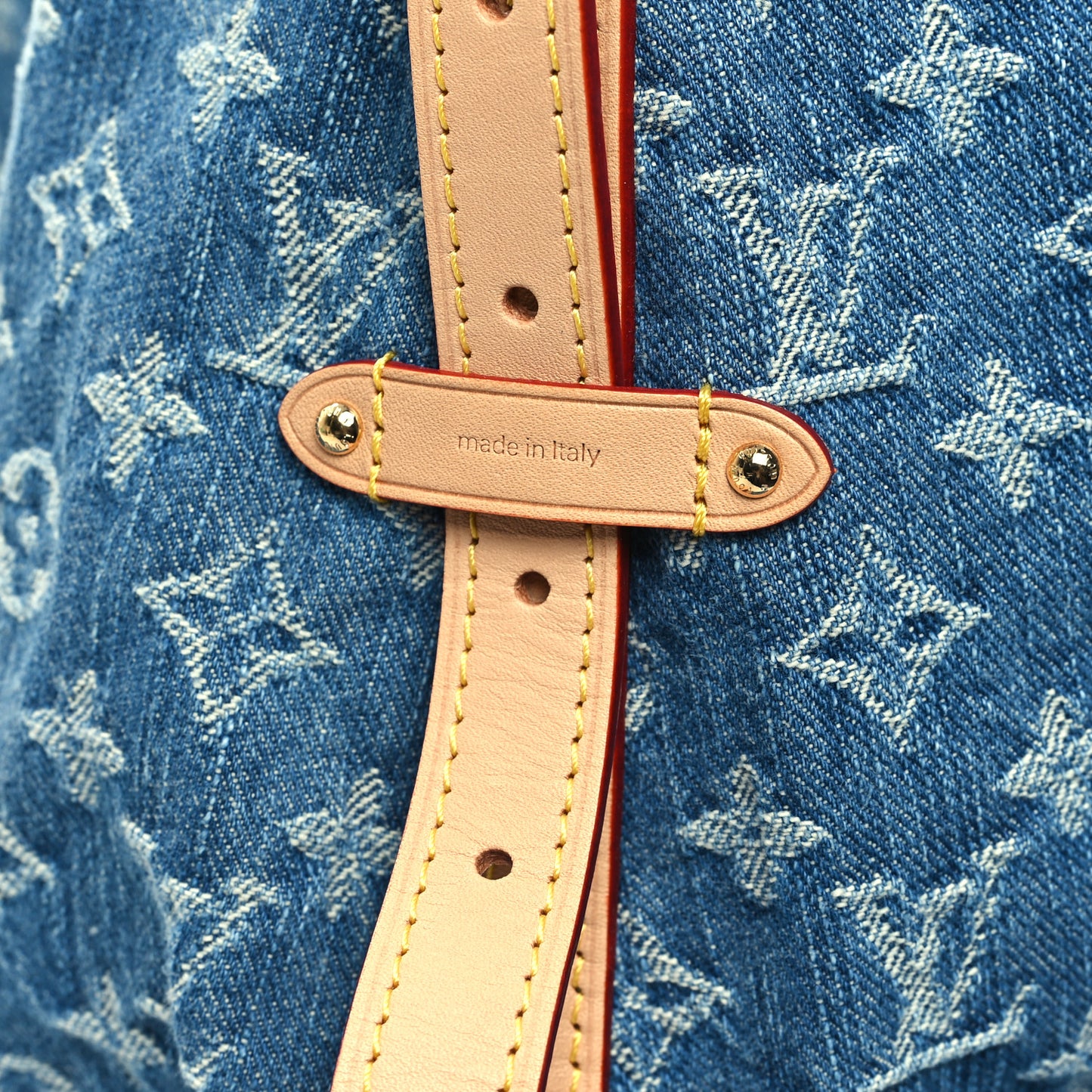 Monogram Denim CarryAll MM Blue