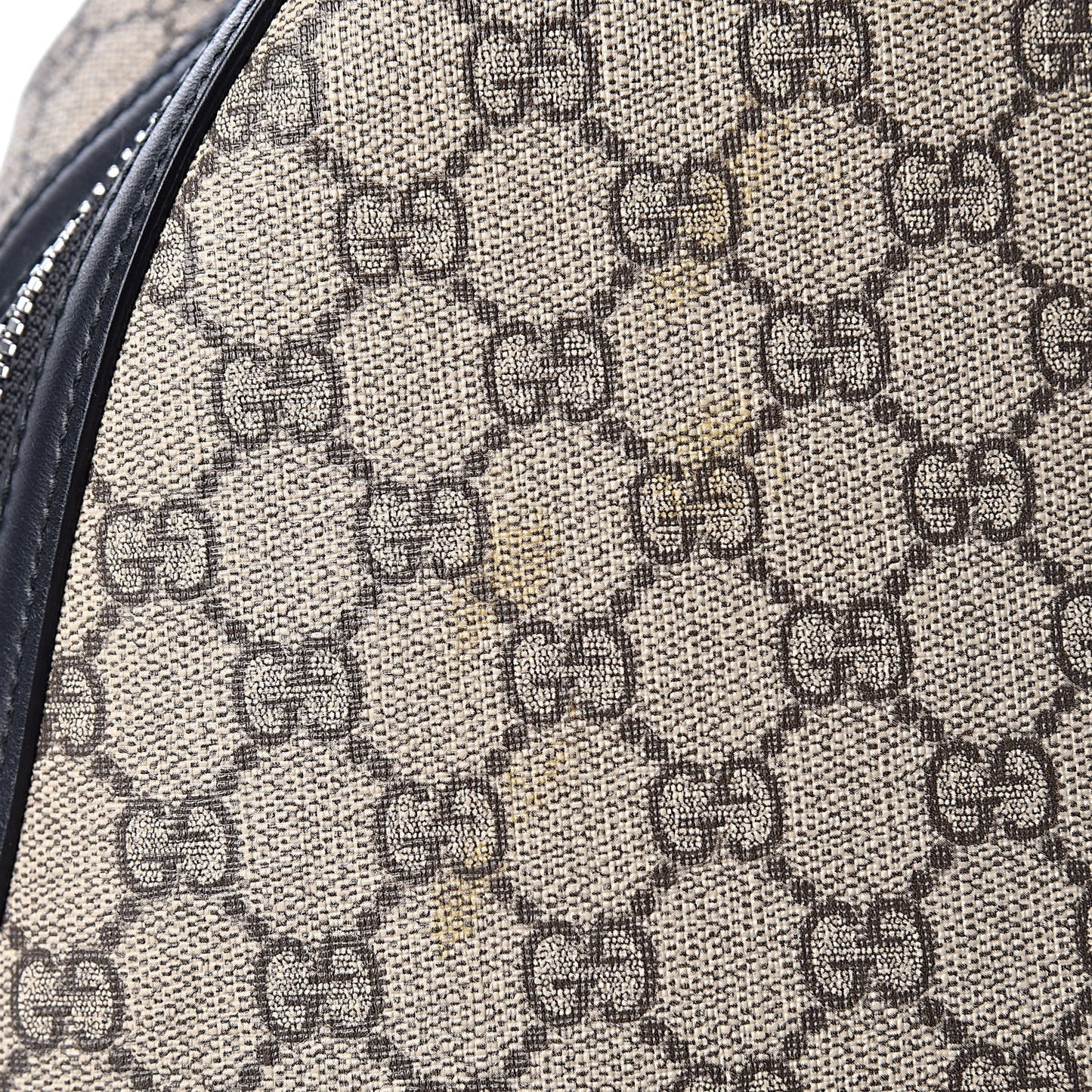 GG Supreme Monogram Web Dome Backpack Black