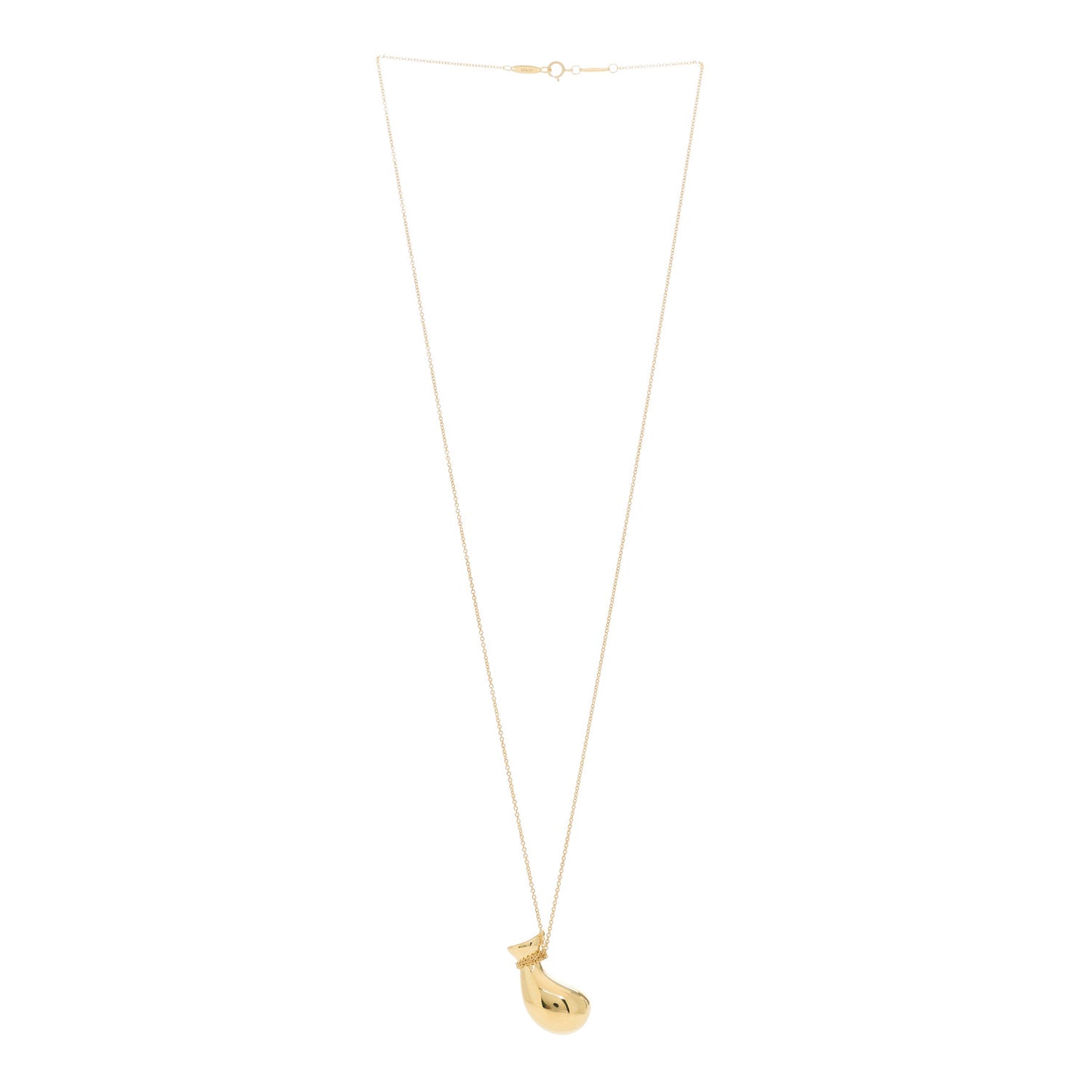 18K Yellow Gold Elsa Peretti Bottle Jug Pendant Necklace