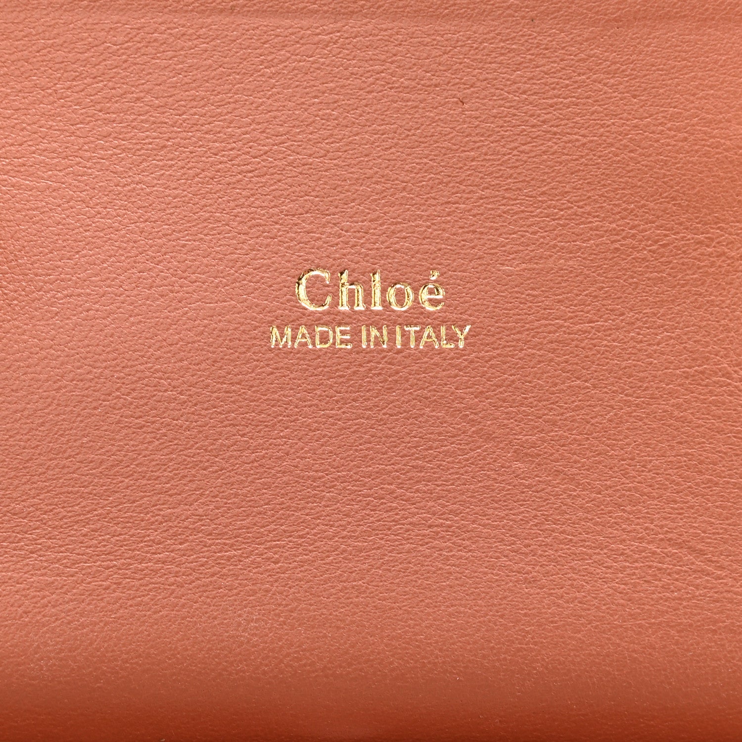 Chloe Calfskin Crocodile Embossed Small Aby Lock Chestnut Brown 6 of 8
