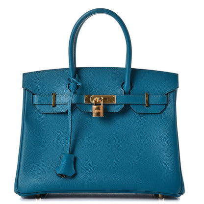 Hermes Epsom Birkin 30 Bleu Izmir 1 of 8