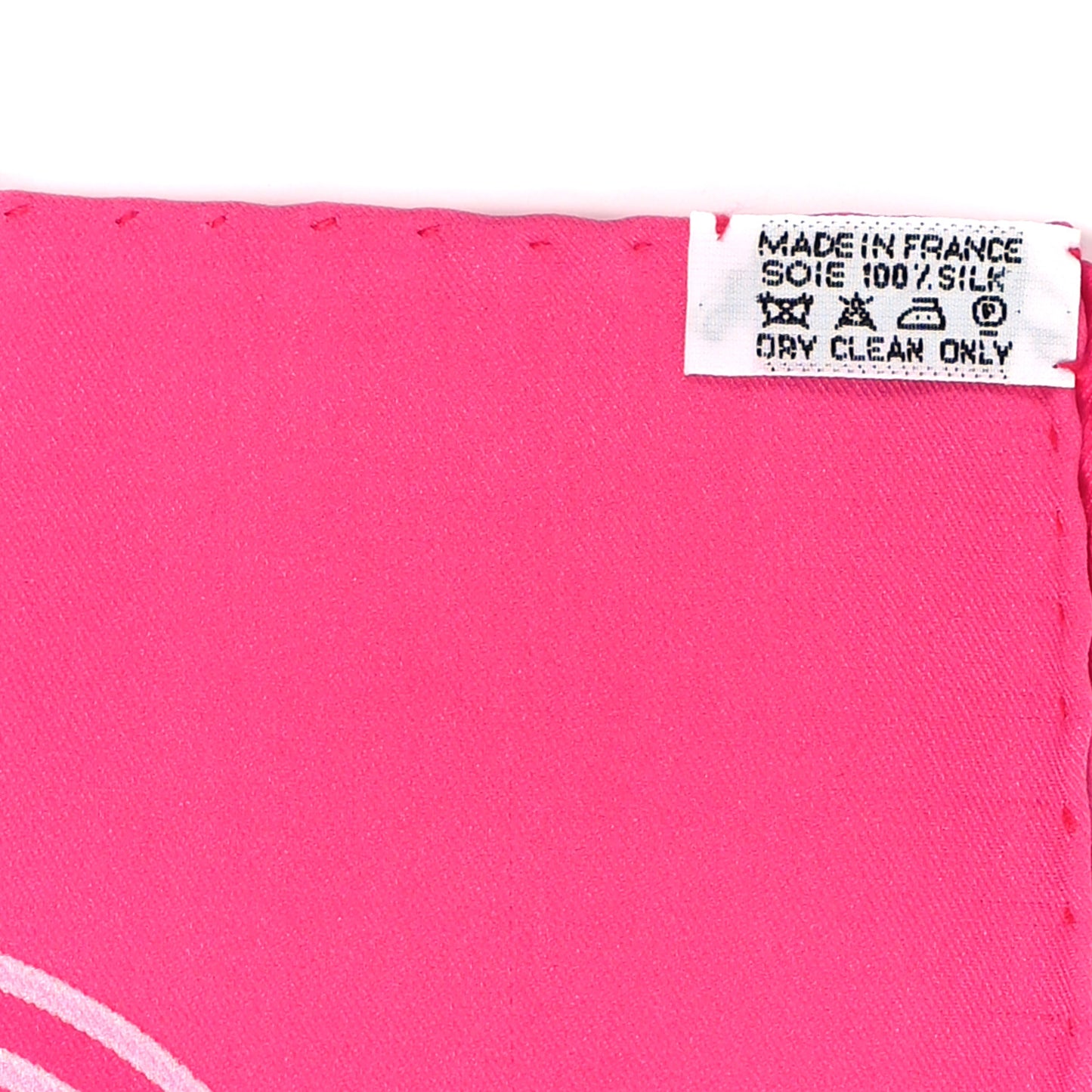 Silk Please Check In Scarf 70 Rose Vif Rose Bonbon