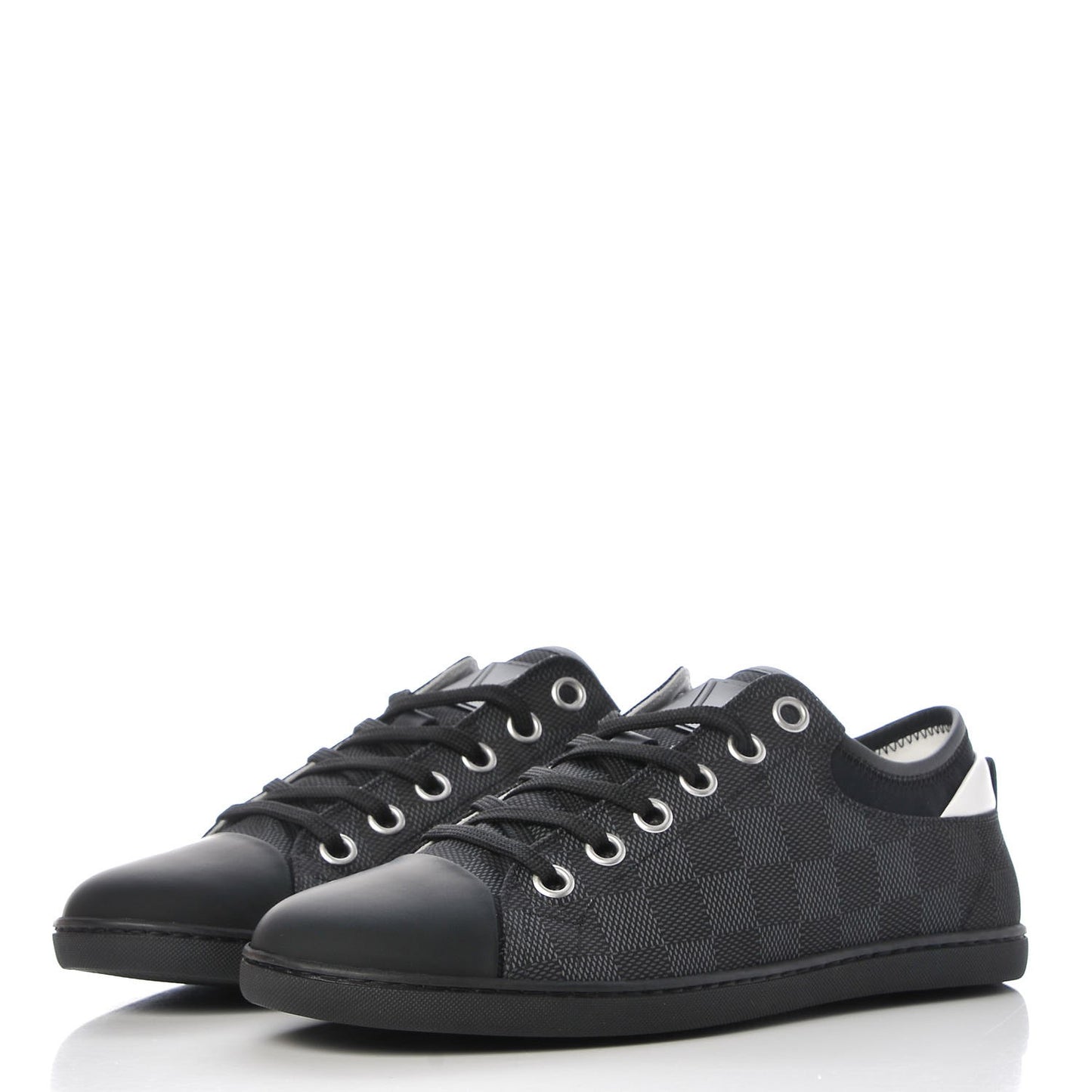 Lambskin Damier Graphite Baseball Sneakers 5 Black