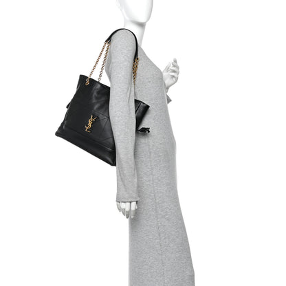 Saint Laurent Lambskin Small Jamie Shopping Tote Black 2 of 10