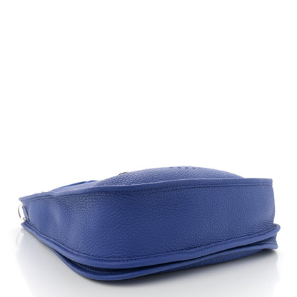 Hermes Taurillon Clemence Evelyne III PM Bleu Royal 4 of 11