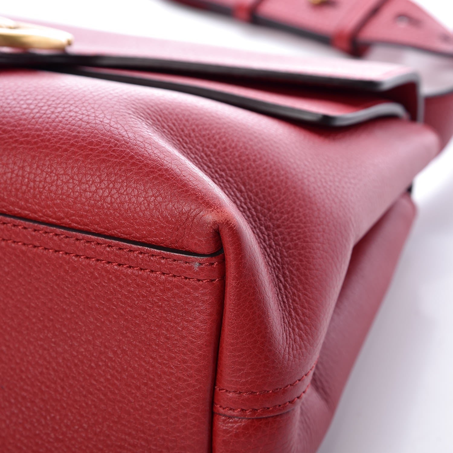 Gucci Cellarius Calfskin GG Marmont Shoulder Bag Vulcanic Red 9 of 11