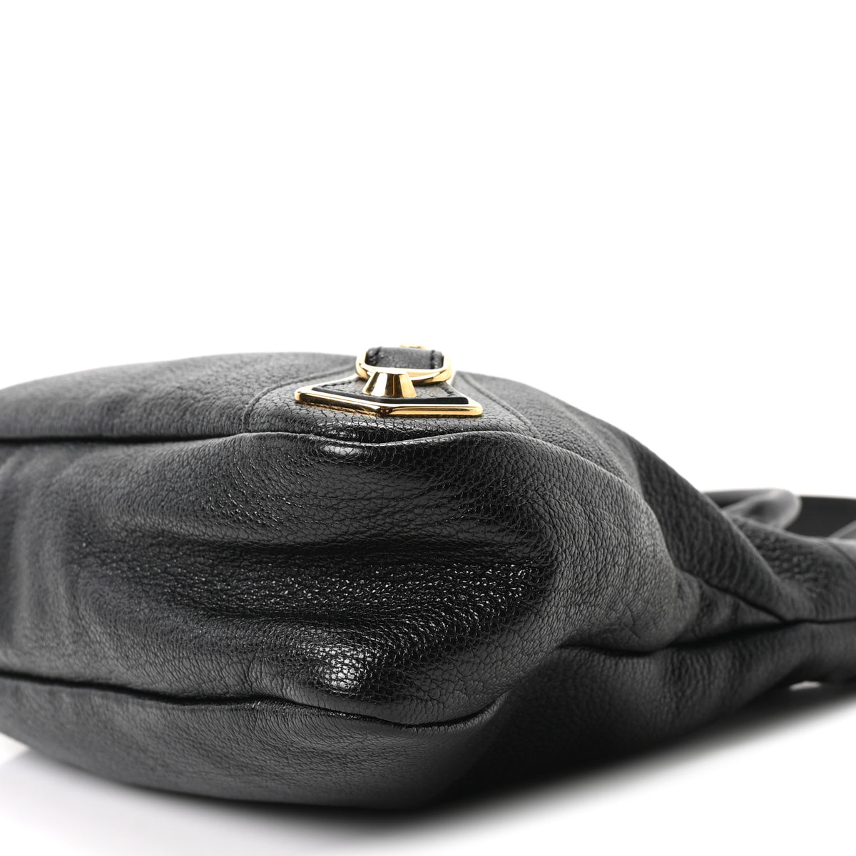 Chevre Gold Metallic Edge Hardware Town Black