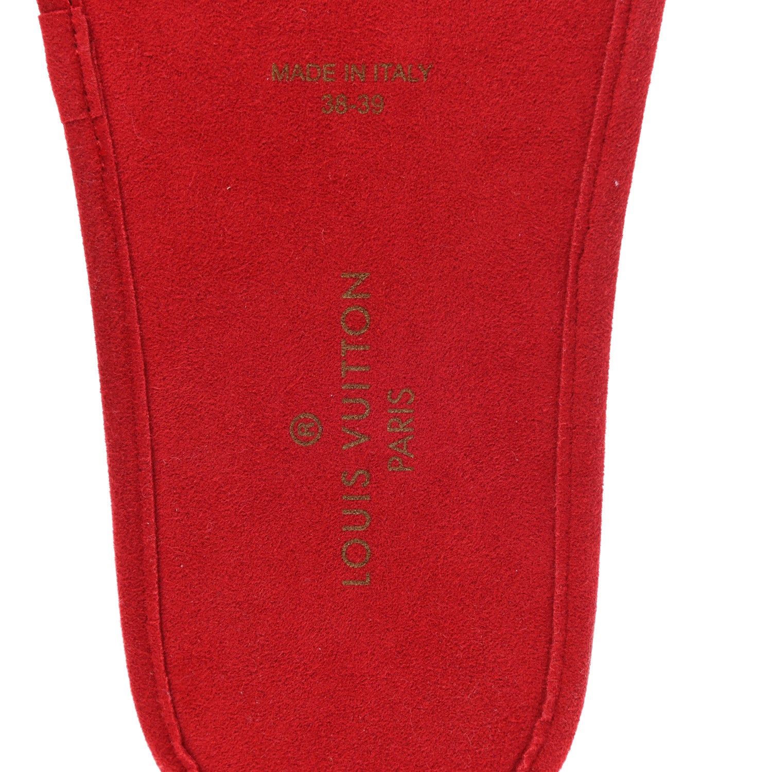 Louis Vuitton Satin LV Suite Flat Mule 38-39 Red 7 of 7